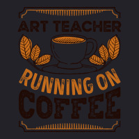 Trending Art Teacher Running On Coffee Caffeine Gift Unisex Sherpa-lined Denim Jacket | Artistshot