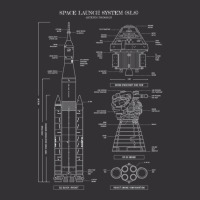 Space Launch System (sls) (white Stencil - No Background Vertical) 1 Vintage Hoodie | Artistshot