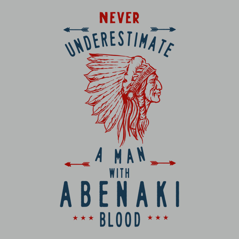 Abenaki Native American Indian Man Never Underestimate Blood Blue Zipper Hoodie | Artistshot