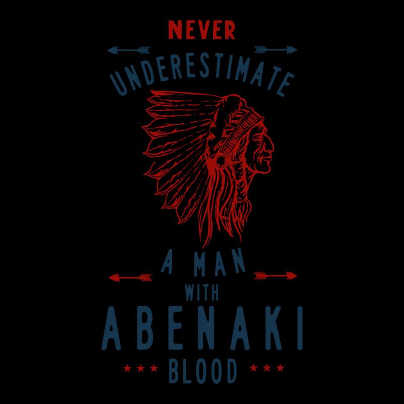 Abenaki Native American Indian Man Never Underestimate Blood Blue Men's Long Sleeve Pajama Set | Artistshot