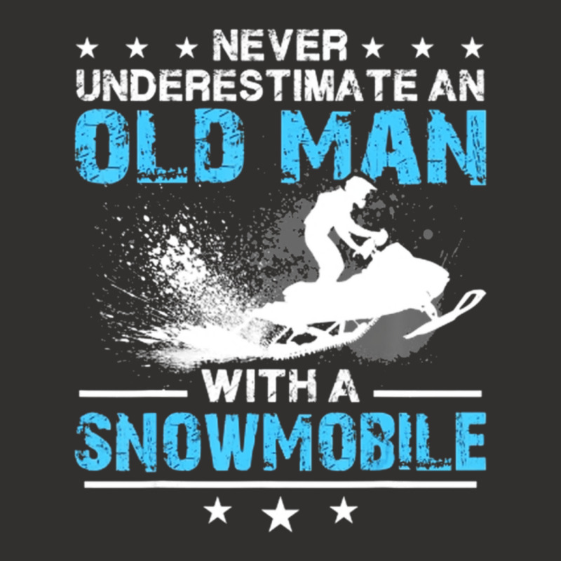 Limited Edition Never Underestimate An Old Man With A Snowmobile Champion Hoodie | Artistshot