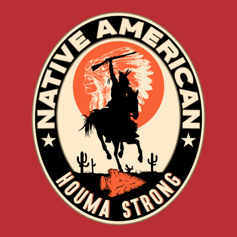 Houma Tribe Native American Indian Strong Warrior Retro  Yellow T-shirt | Artistshot