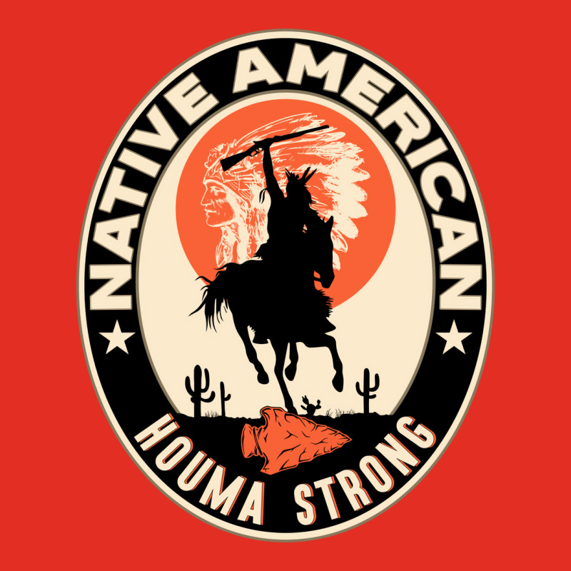 Houma Tribe Native American Indian Strong Warrior Retro  Yellow Graphic T-shirt | Artistshot