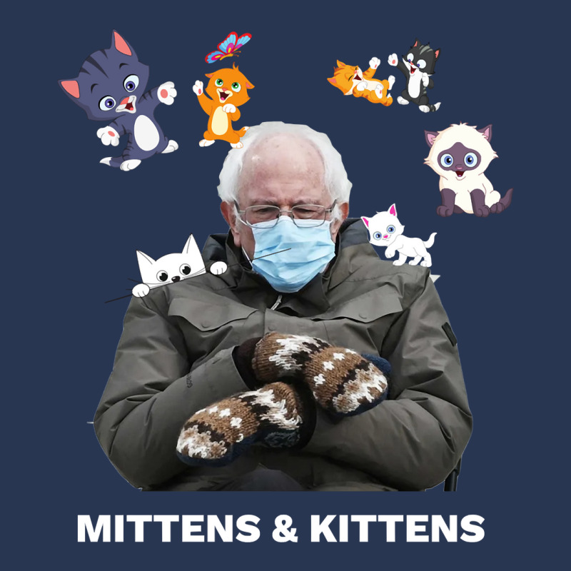 Bernie Sanders Mittens Inauguration Meme Kittens Ladies Denim Jacket by DonnaSchennum1234 | Artistshot