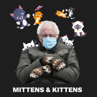 Bernie Sanders Mittens Inauguration Meme Kittens Classic T-shirt | Artistshot