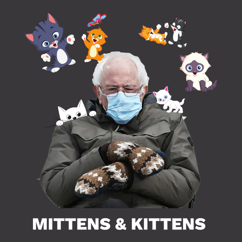 Bernie Sanders Mittens Inauguration Meme Kittens Ladies Curvy T-Shirt by DonnaSchennum1234 | Artistshot