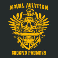 Naval Aviation Ground Pounder Vintage Skull Wings And Wrench Cool Women's Triblend Scoop T-shirt | Artistshot