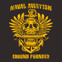 Naval Aviation Ground Pounder Vintage Skull Wings And Wrench Cool Racerback Tank | Artistshot