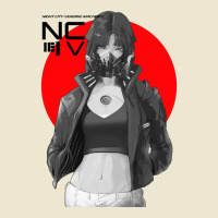 Cyberpunk Cyborg Gas Mask Girl Modern Urban Style Cropped Hoodie | Artistshot