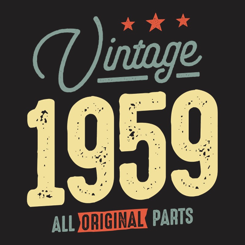 Trending Vintage Born In 1959 - 63rd Birthday Retro Classic T-Shirt by Jerhogen528 | Artistshot