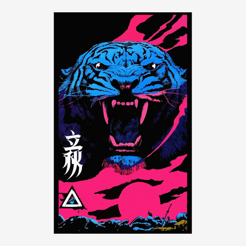 Vaporwave Animal Print Tiger Modern Fashion Cyberpunk Style Ladies Polo Shirt by nunagqolamo | Artistshot