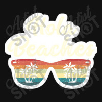 Hola Beaches Beach Humor Pun Vintage Sunglasses And Palm Trees Summer Graphic T-shirt | Artistshot