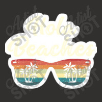 Hola Beaches Beach Humor Pun Vintage Sunglasses And Palm Trees Summer Champion Hoodie | Artistshot