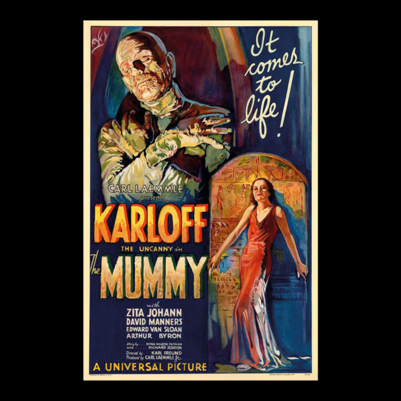 The Mummy Film Poster Pocket T-Shirt by JohnLoechler | Artistshot