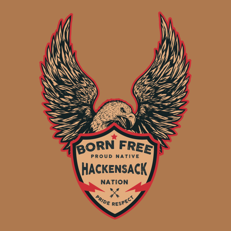 Hackensack Native American Indian Born Freedom Eagle Quote Vintage Short | Artistshot