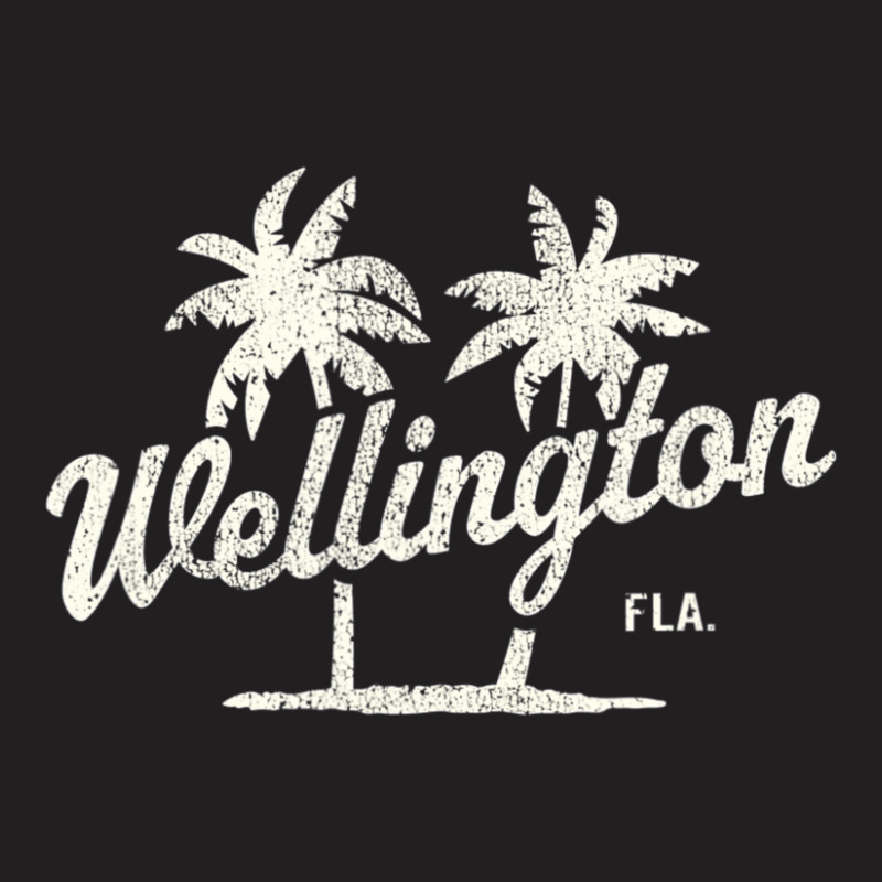 Trending Wellington Florida Vintage 70s Palm Trees T-shirt | Artistshot