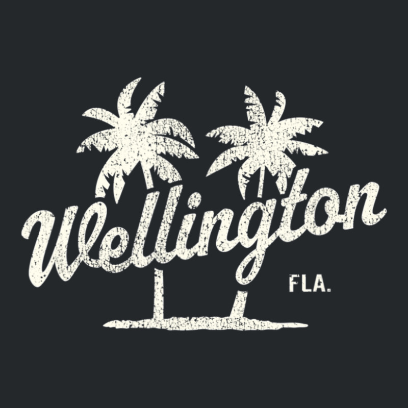 Trending Wellington Florida Vintage 70s Palm Trees Crewneck Sweatshirt | Artistshot