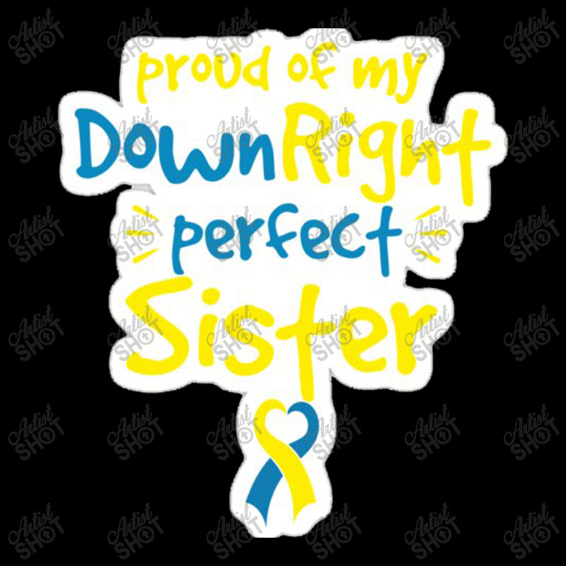 Proud Of My Down Right Perfect Sister Down Syndrome Awareness Men's Long Sleeve Pajama Set by salma55 | Artistshot