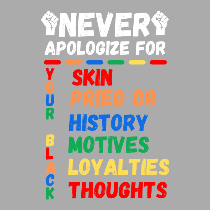 Never Apologizes For Your Blackness Of Black History Month Quote T-shirt | Artistshot