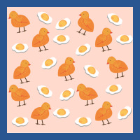 Cute Chicken And Egg Yolk Nursery Pattern Funny T-shirt | Artistshot