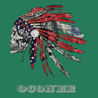 Oconee Native American Indian Flag Money Headress 80s T-shirt | Artistshot