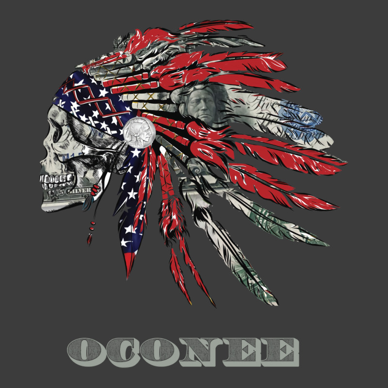 Oconee Native American Indian Flag Money Headress 80s Men's Polo Shirt | Artistshot