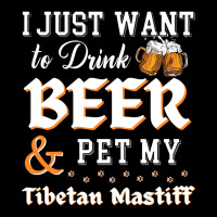 I Just Want To Drink Beer And Pet My Tibetan Mastiff Yellow Men's Long Sleeve Pajama Set | Artistshot