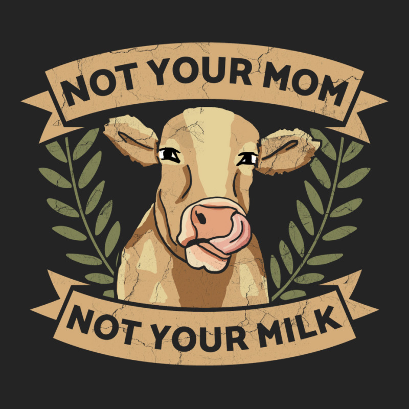 Not Your Mom Not Your Milk Animal Rights Rescue Yellow 3/4 Sleeve Shirt by tiffeosongoc | Artistshot