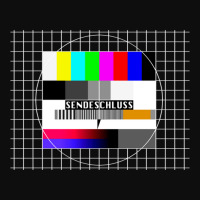 Closing Date Analog Television Test Pattern 90s Party 80s Outfit Retro Crop Top | Artistshot