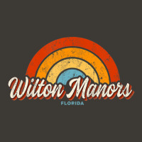 Trending Wilton Manors Florida Fl Vintage Rainbow Retro 70s Bucket Hat | Artistshot