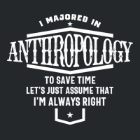 I Majored In Anthropology Stars Crewneck Sweatshirt | Artistshot