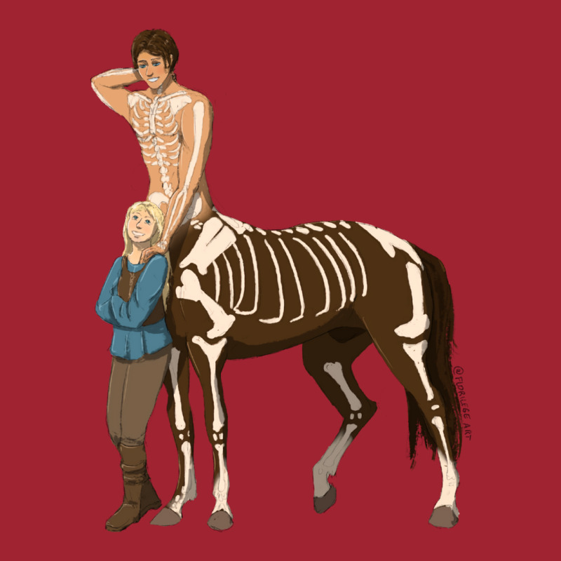 Halloween Centaur Jaskier & Ciri Long Sleeve Shirts by hamfiggyx | Artistshot