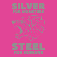 Snarling Wolf   Silver For Monsters   Steel For Humans   Fantasy T-shirt | Artistshot