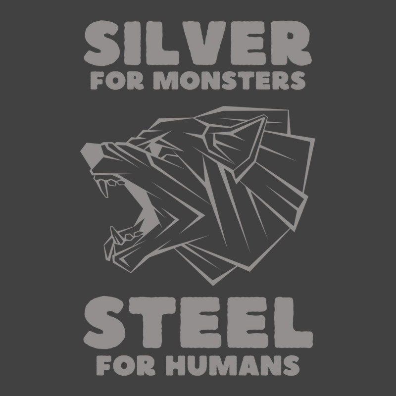 Snarling Wolf   Silver For Monsters   Steel For Humans   Fantasy Vintage T-shirt | Artistshot