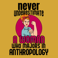 Never Underestimate Woman Anthropology Aesthetic Drawstring Bags | Artistshot