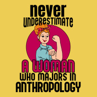 Never Underestimate Woman Anthropology Aesthetic Landscape Canvas Print | Artistshot