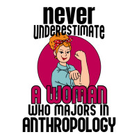 Never Underestimate Woman Anthropology Aesthetic V-neck Tee | Artistshot