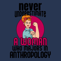 Never Underestimate Woman Anthropology Aesthetic Men Denim Jacket | Artistshot