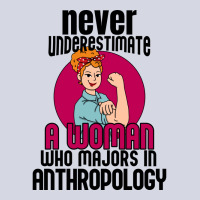 Never Underestimate Woman Anthropology Aesthetic Fleece Short | Artistshot