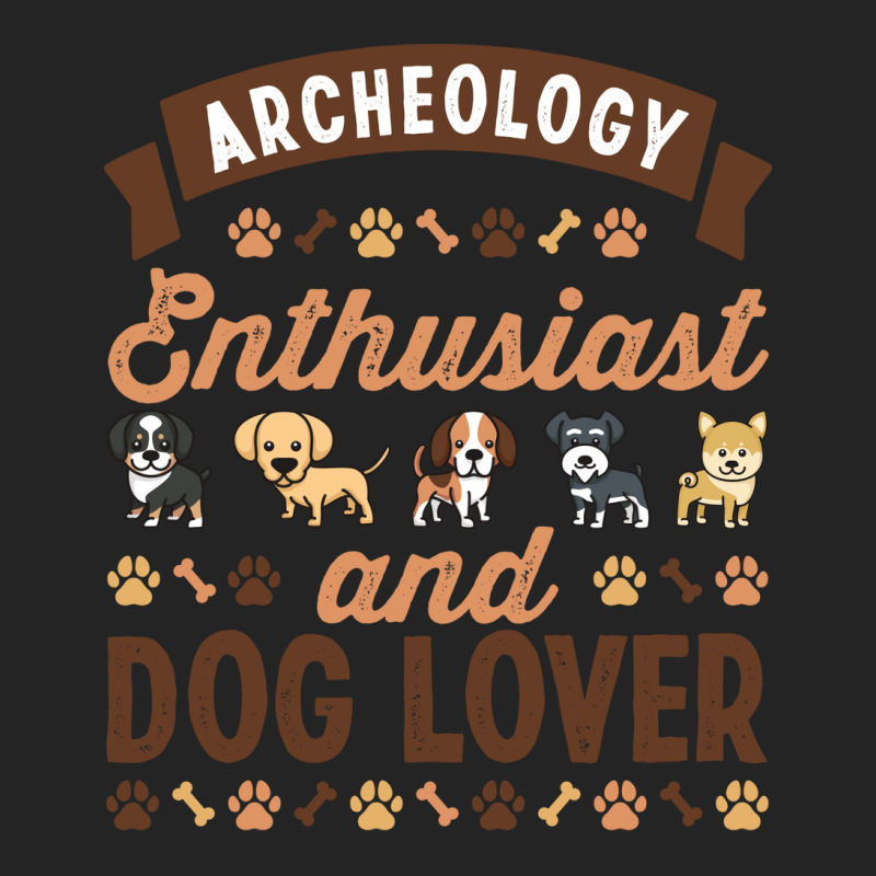 Archeology Enthusiast And Dog Lover Gift Yellow 3/4 Sleeve Shirt | Artistshot