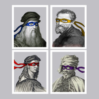 Ninja Artists Leonardo Donatello Raphael Michelangelo Parody Renaissan Pocket T-shirt | Artistshot