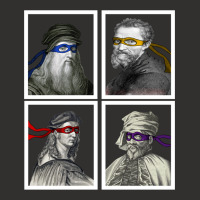 Ninja Artists Leonardo Donatello Raphael Michelangelo Parody Renaissan Champion Hoodie | Artistshot