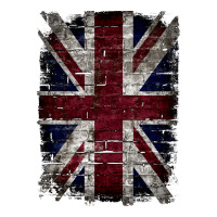 Grunge Uk Flag Great Britain Punk Style Distressed Wall Classic Sticker | Artistshot