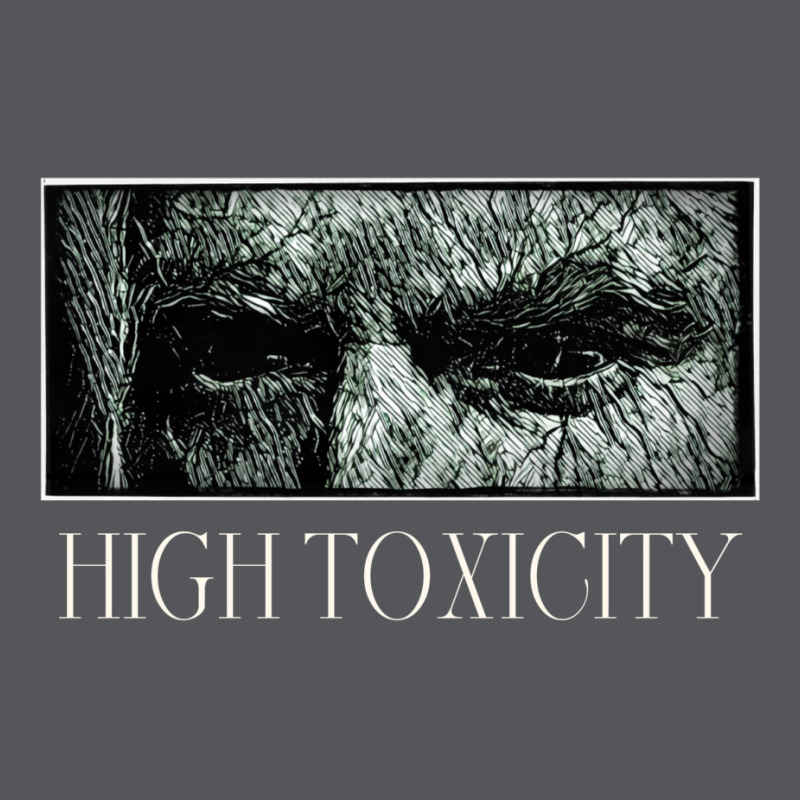 High Toxicity   Stare   Black And White Drawing Ladies Fitted T-Shirt by hamfiggyx | Artistshot