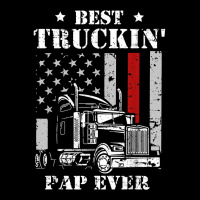 Best Truckin' Pap Ever Flag T Shirt Father's Day T Shirt Adjustable Cap | Artistshot