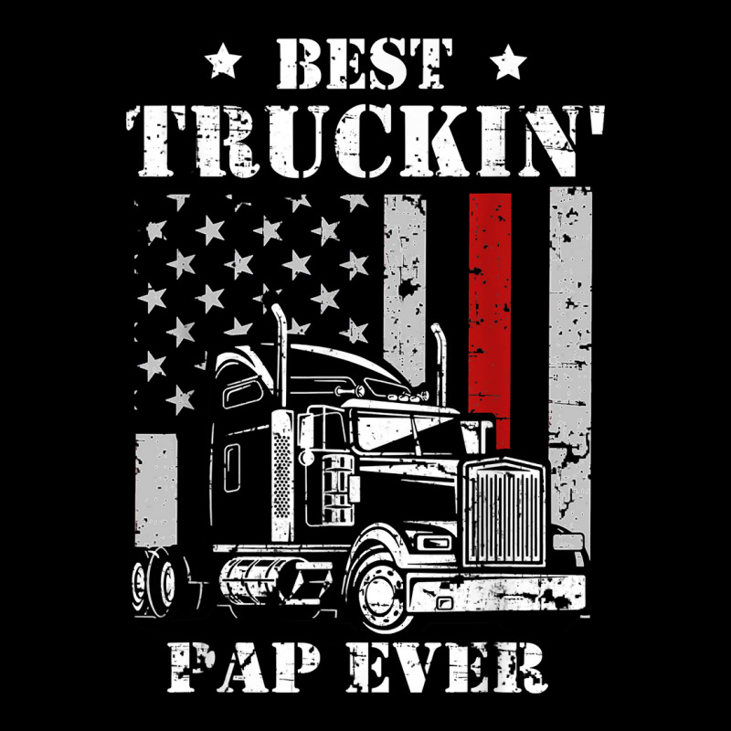 Best Truckin' Pap Ever Flag T Shirt Father's Day T Shirt Adjustable Cap by polioukhi | Artistshot