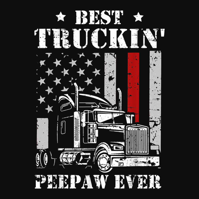 Best Truckin' Peepaw Ever Flag T Shirt Father's Day T Shirt Crop Top by javauxswar | Artistshot