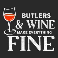 Butlers And Wine Make Everything Fine  For Butler Printed Hat | Artistshot