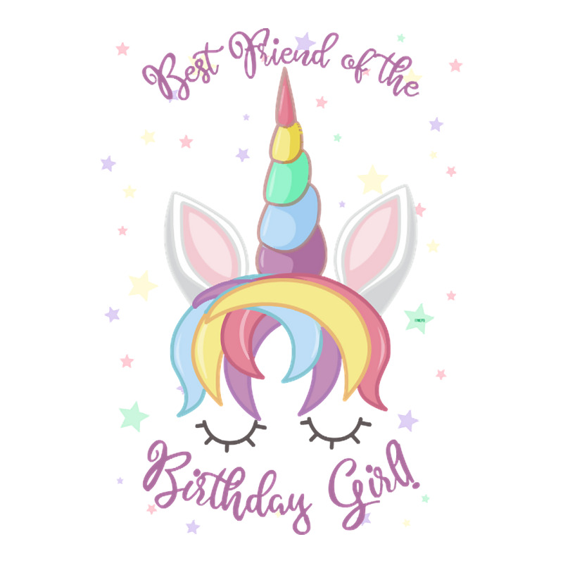 Artistshort Trending Best Friend Of The Birthday Girl! Unicorn Face Pr Crewneck Sweatshirt | Artistshot