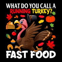 Running Turkey Fast Food Thanksgiving Adjustable Cap | Artistshot